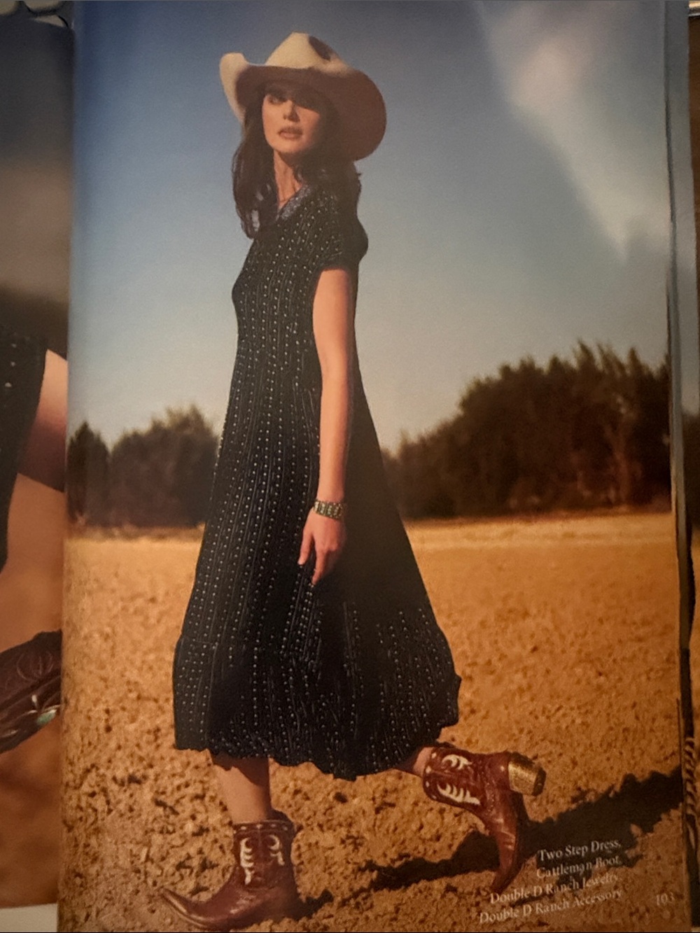 Double D Ranch Navy Two Step Dress